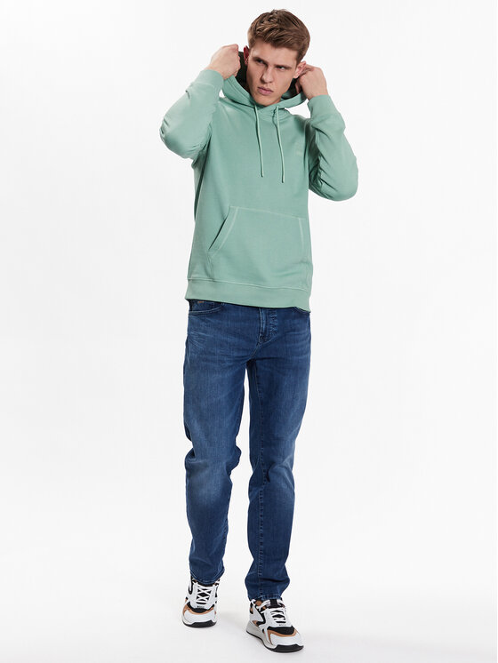 BOSS Boss Pulóver 50468445 Zöld Regular Fit