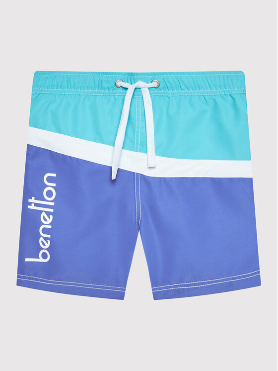 United Colors Of Benetton Plavecké šortky 5JD00X005 Modrá