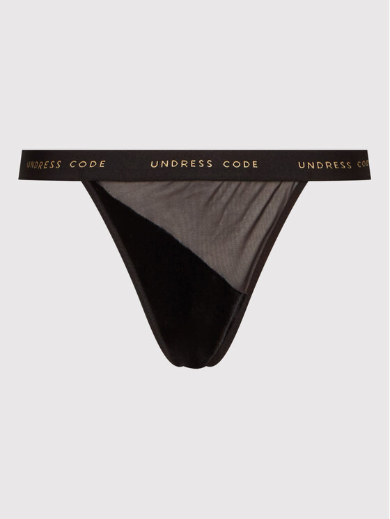 Undress Code Undress Code Stringové nohavičky Daydreaming 394 Čierna
