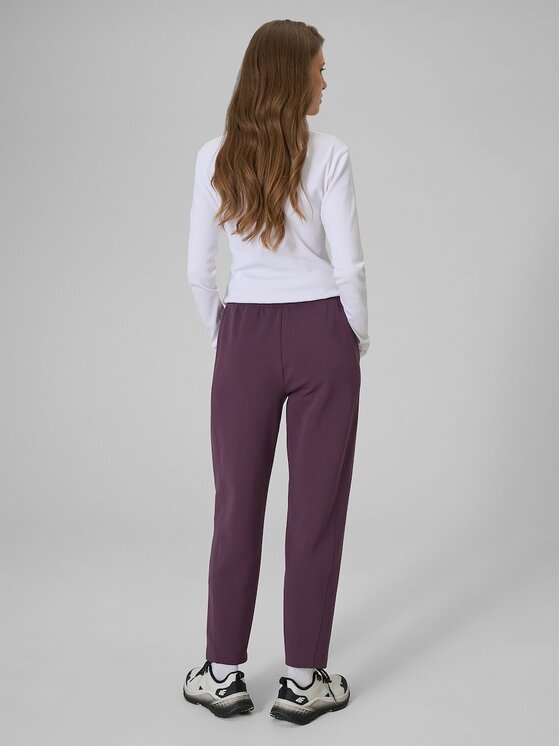 4F 4F Παντελόνι φόρμας 4FRSS26TTROF1885-50S Μωβ Regular Fit
