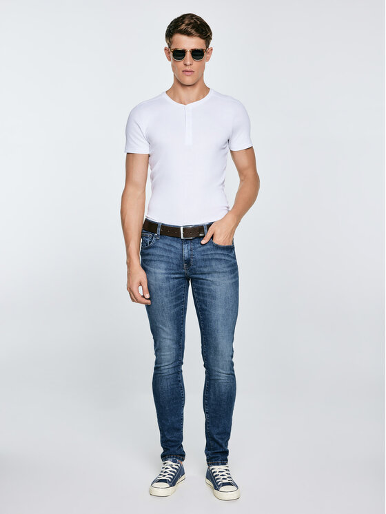 BIG STAR BIG STAR Jeansy NADER Niebieski Skinny Fit