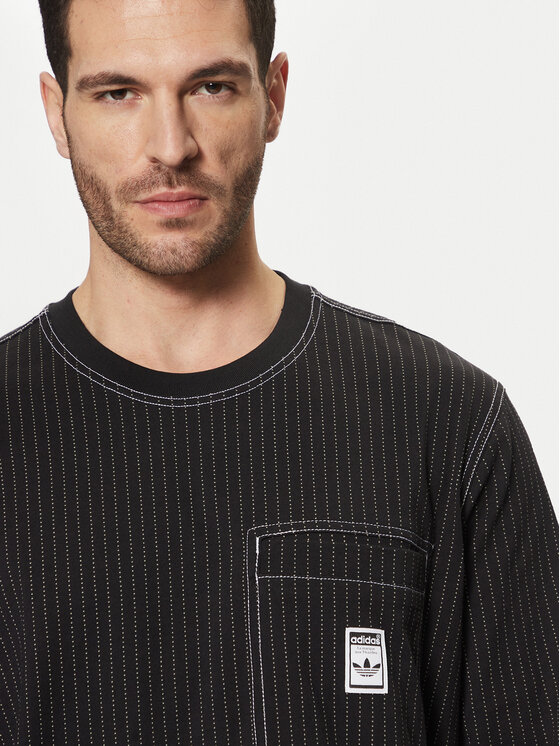 adidas adidas S dlhými rukávmi Wabash JP4479 Čierna Loose Fit