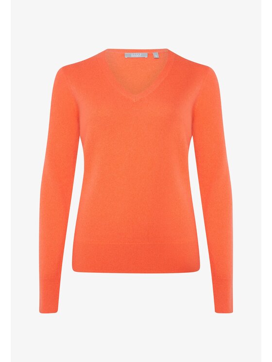 Style Republic Style Republic Sweter Kaszmir Pomarańczowy Comfort Fit