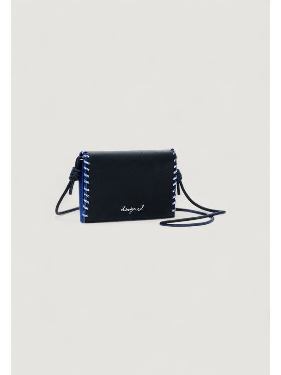 Desigual Desigual Μεγάλο Πορτοφόλι Γυναικείο MONE_CAPSULE TINY ZIP_MAT Μαύρο