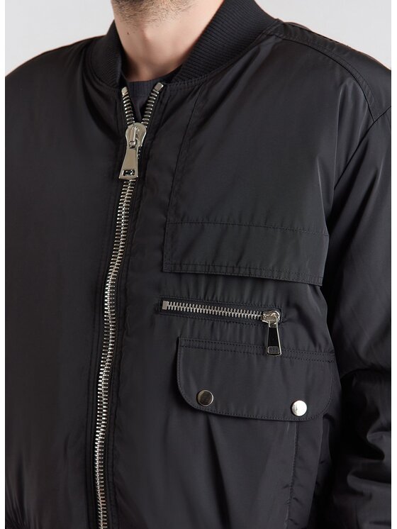 Pako Lorente Pako Lorente Kurtka przejściowa M21SF-5X-020 Czarny Classic Fit