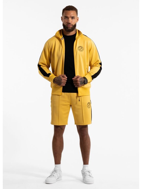 PITBULL PITBULL Bluza Bluza męska rozpinana Oldschool SAN DIEGO CA S Żółty Regular Fit