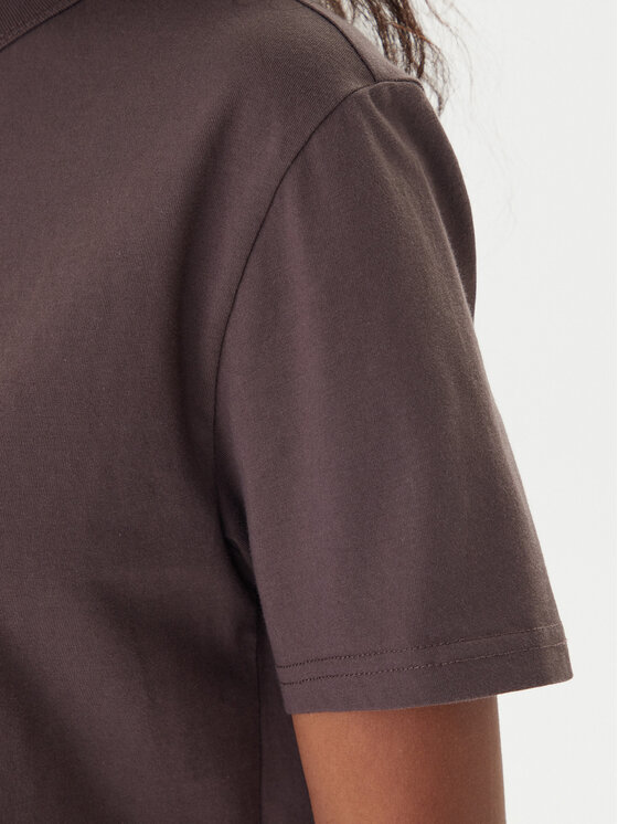 Tommy Jeans Tommy Jeans T-shirt Badge DW0DW22202 Smeđa Boxy Fit