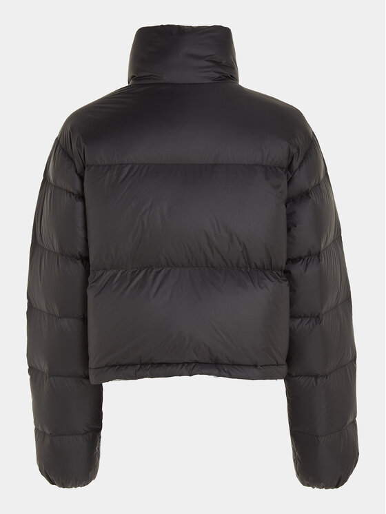 Calvin Klein Jeans Calvin Klein Jeans Пухено яке J20J221649 Черен Cropped Fit