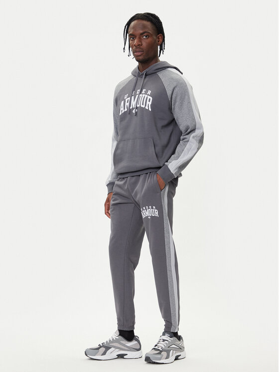 Under Armour Under Armour Spodnie dresowe Ua Rival Fleece Colorblock 6003954 Szary Loose Fit