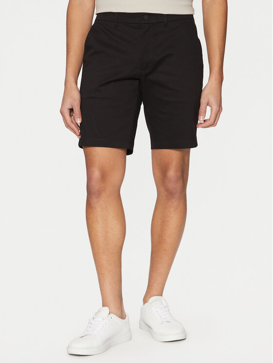 Calvin Klein Calvin Klein Pantalon scurți din material K10K114071 Negru Slim Fit