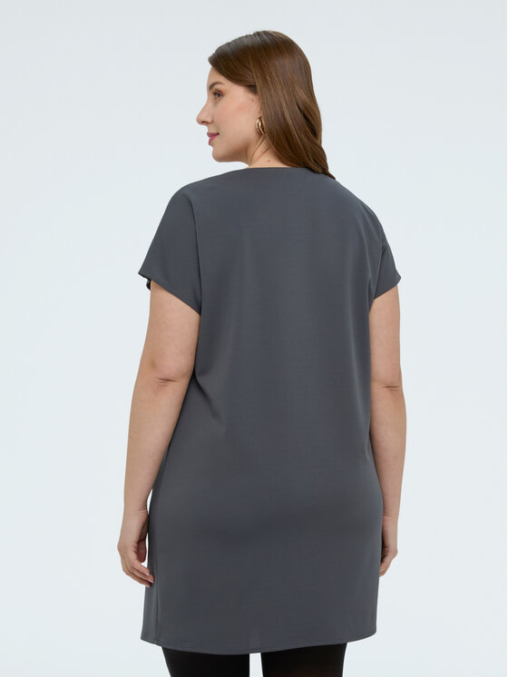 Fiorella Rubino Fiorella Rubino Sukienka codzienna 7010L001177N013 Szary Regular Fit