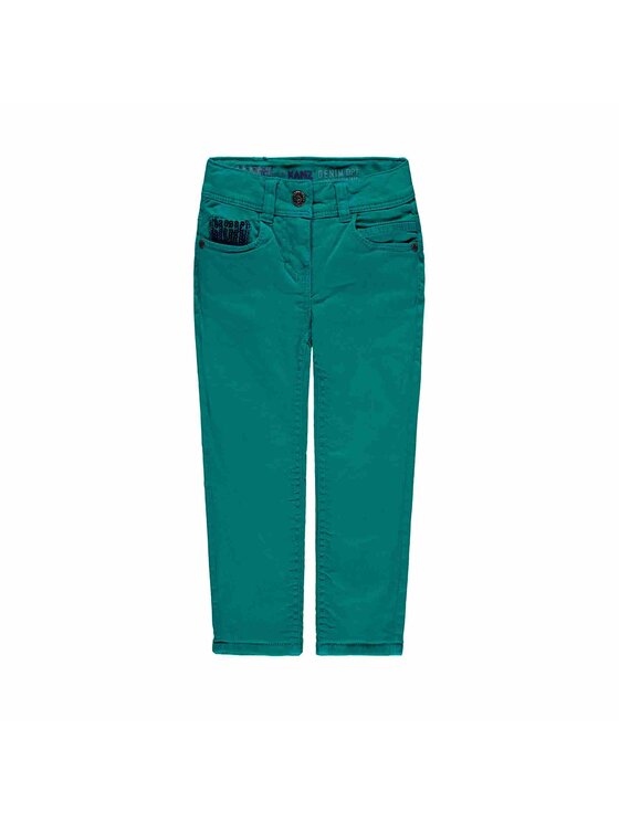 Kanz Kanz Spodnie materiałowe 1843164-5139 Zielony Basic Fit