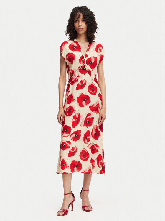 French Connection French Connection Φόρεμα καλοκαιρινό Poppy 719G6 Κόκκινο Regular Fit