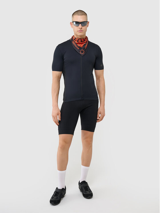 4F 4F Koszulka rowerowa A NEW ROAD AHEAD Czarny Slim Fit