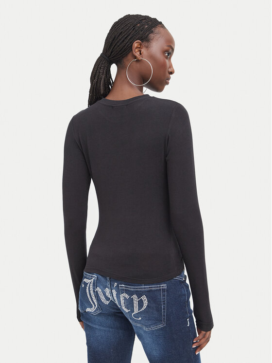 Juicy Couture Juicy Couture Bluzka JCWCT226328 Czarny Regular Fit