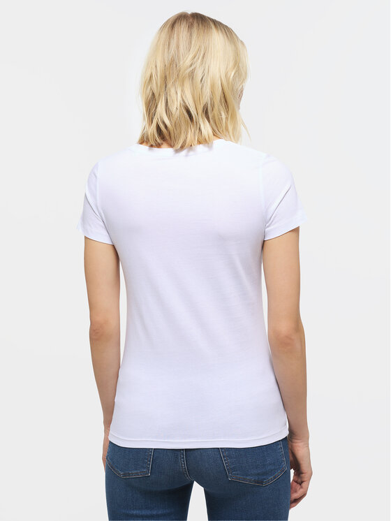 Mustang Mustang T-Shirt Aliina 1013222 Biały Regular Fit