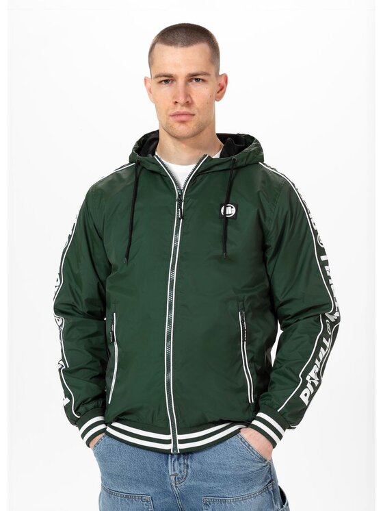 PITBULL PITBULL Kurtka przejściowa Kurtka Zielony Regular Fit
