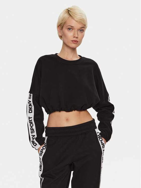 DKNY Sport Teplákové nohavice DP4P3462 Čierna Regular Fit