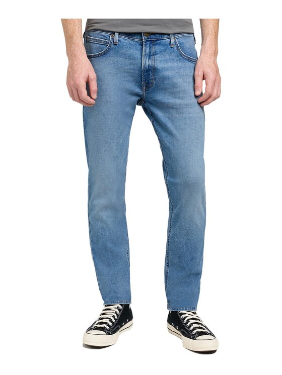 Lee Lee Jeansy 112349492 Niebieski Fitted Fit