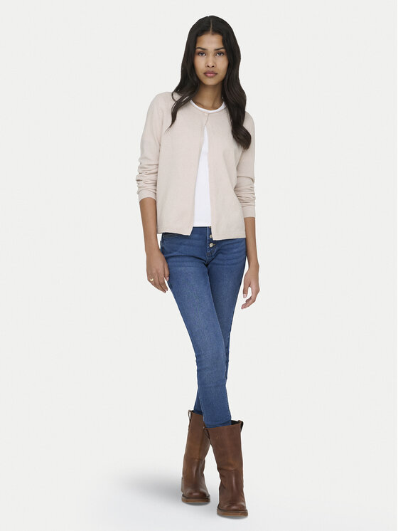 ONLY ONLY Pletena jopica Loyal 15371151 Bež Regular Fit