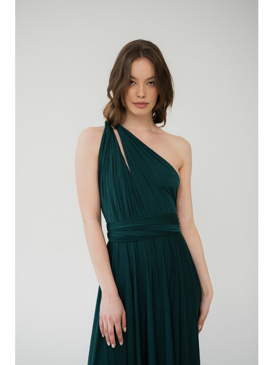 ROSE AVENUE ROSE AVENUE Sukienka wieczorowa MULTIWAY Zielony Long Fit