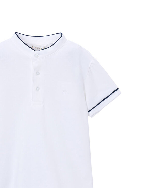 Mayoral Mayoral Tricou polo 3102 Alb Regular Fit