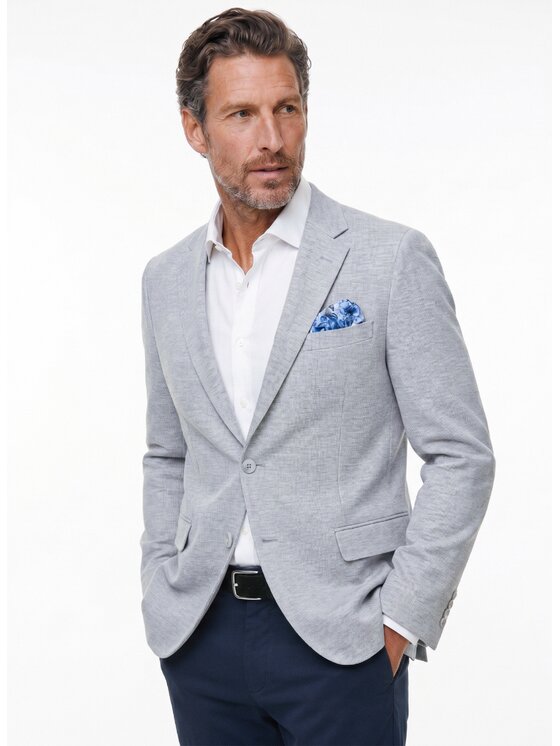 Pako Lorente Pako Lorente Marynarka P26WF-3X-005 Szary Slim Fit