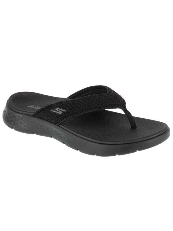 Skechers Skechers Infradito Skechers Go Walk Flex Sandal - Holly Nero