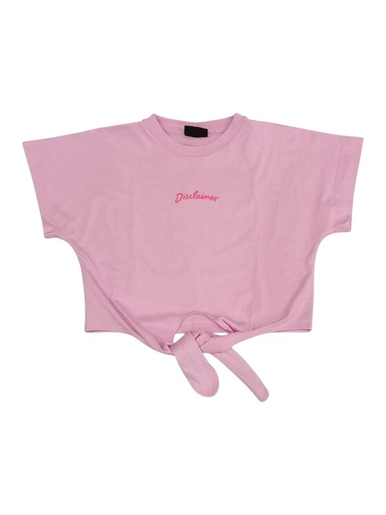DISCLAIMER DISCLAIMER T-shirt q-bab-69437 Rosa Regular Fit