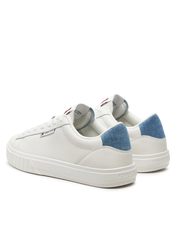 Tommy Jeans Tommy Jeans Tenisice Tjw Cupsole Sneaker Denim EN0EN02652 Écru