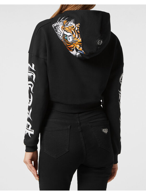 PHILIPP PLEIN PHILIPP PLEIN Mikina 14847 Čierna Regular Fit