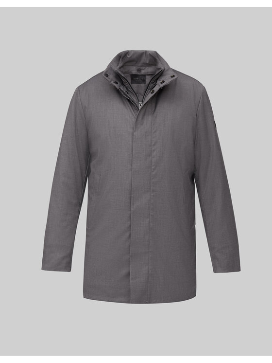 Borgio Borgio Płaszcz nissoria_sz Szary Regular Fit