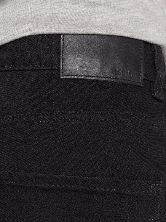 Solid Solid Дънки 21107174 Черен Relaxed Fit