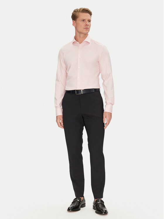 BOSS BOSS Koszula 50538962 Różowy Slim Fit