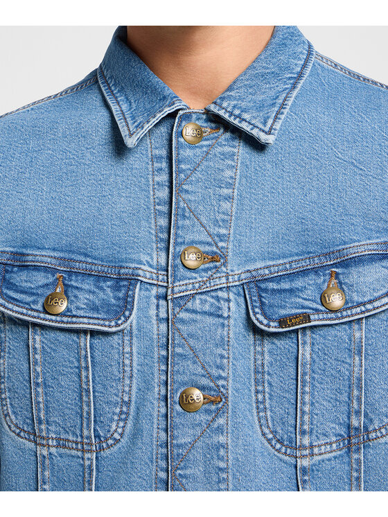 Lee Lee Kurtka jeansowa 112363663 Niebieski Regular Fit