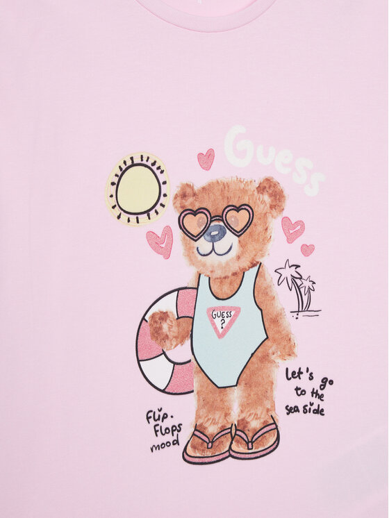 Guess Guess T-shirt K6GI18 K6YW4 Rosa Regular Fit