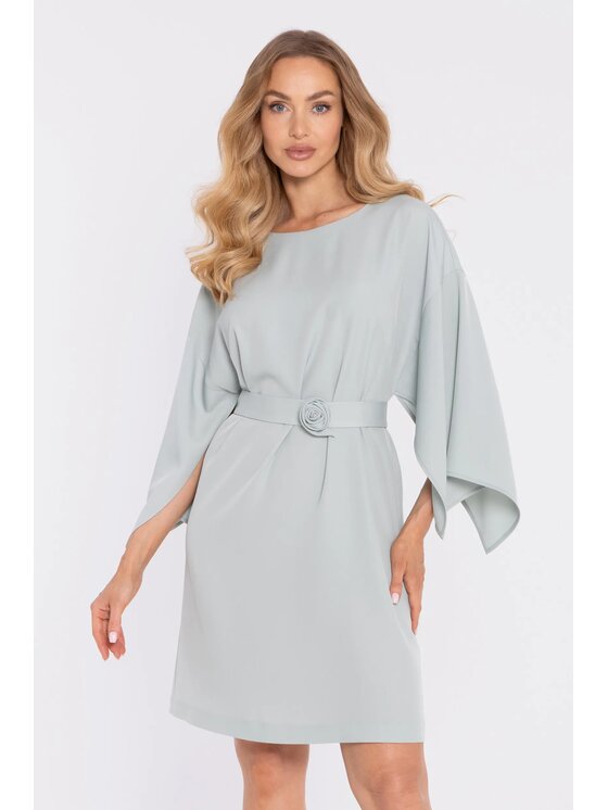 Made of Emotion Made of Emotion Abito da cocktail M908 Verde chiaro A-Line Fit