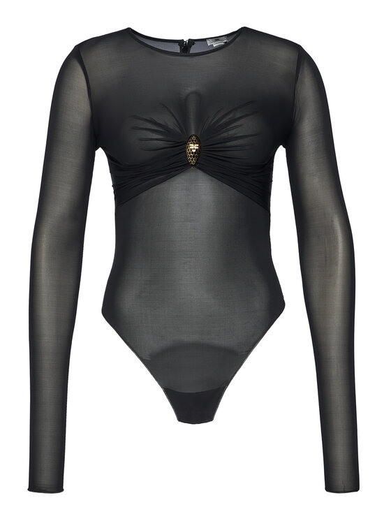 Elisabetta Franchi Elisabetta Franchi Боді BO-016-57E2-V390 Чорний Slim Fit