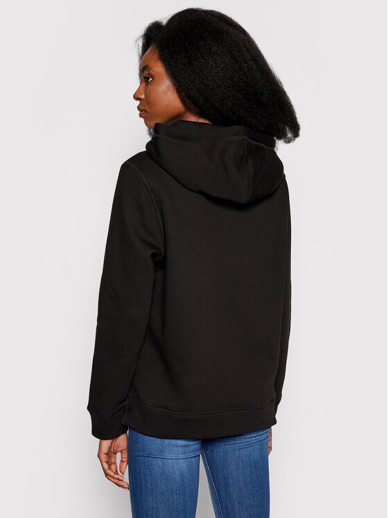 Tommy Hilfiger Tommy Hilfiger Džemperis ar kapuci Heritage WW0WW31998 Melns Regular Fit