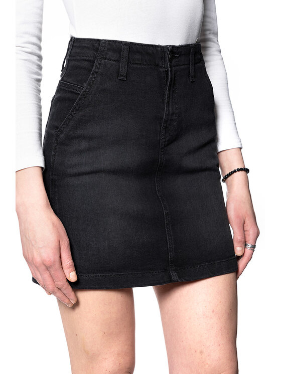 Lee Lee Spódnica mini TAILORED A LINE SKIRT Niebieski Regular Fit
