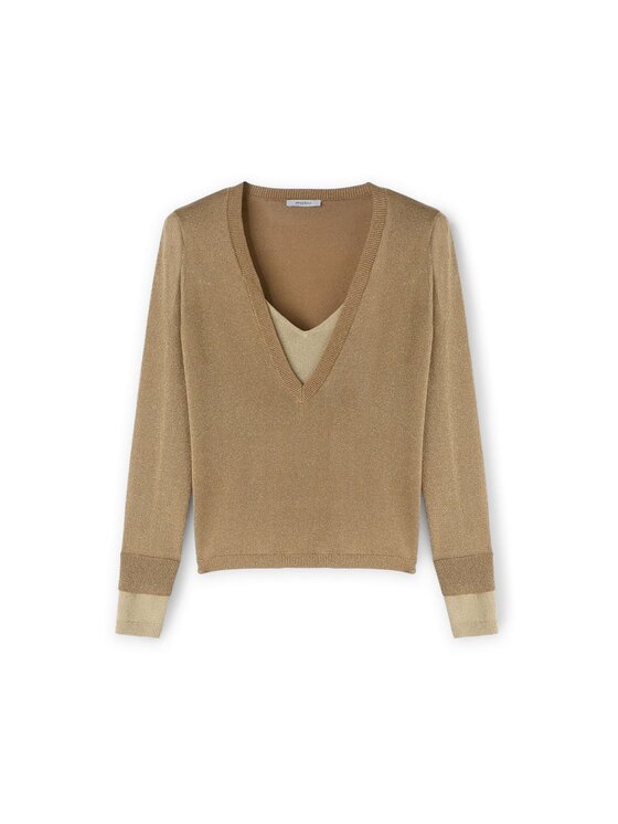 Motivi Motivi Cardigan M367W003450N0S2 Écru Regular Fit