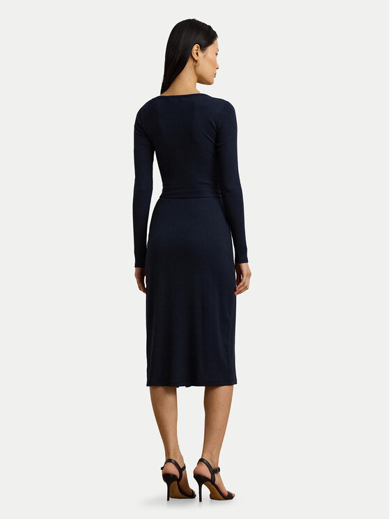 LAUREN RALPH LAUREN LAUREN RALPH LAUREN Sukienka dzianinowa 250889290005 Granatowy Slim Fit