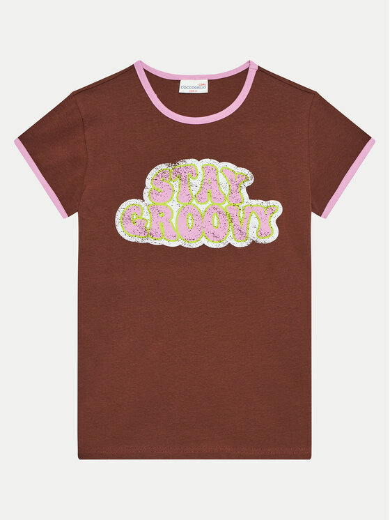Coccodrillo Coccodrillo T-shirt WC4143201HGJ Smeđa Regular Fit
