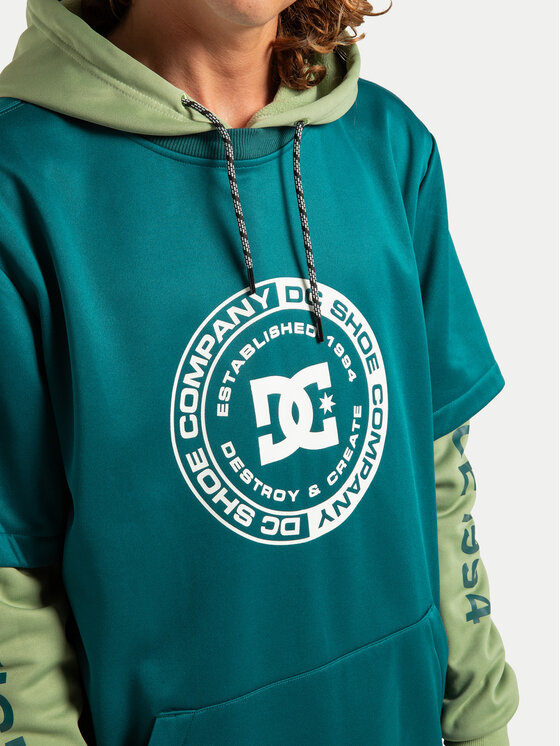 DC Shoes DC Shoes Суитшърт Dryden ADYFT03440 Зелен Regular Fit