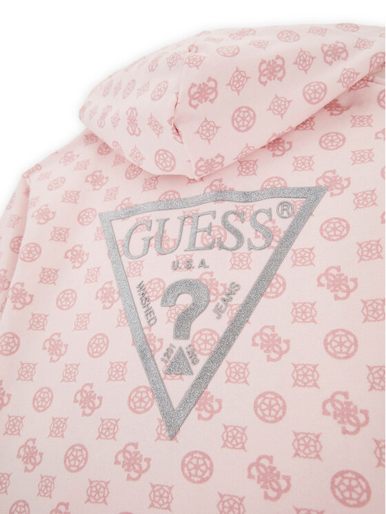 Guess Guess Mikina K5BQ08 KAD74 Ružová Relaxed Fit