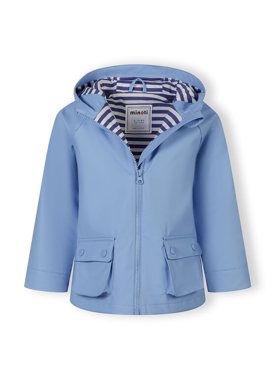 minoti minoti Kurtka przeciwdeszczowa 30COAT103 Niebieski Regular Fit
