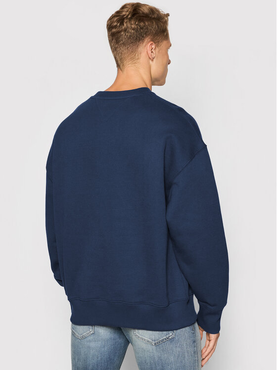 Tommy Jeans Džemperis Badge DM0DM10911 Tamsiai mėlyna Regular Fit •  Modivo.lt