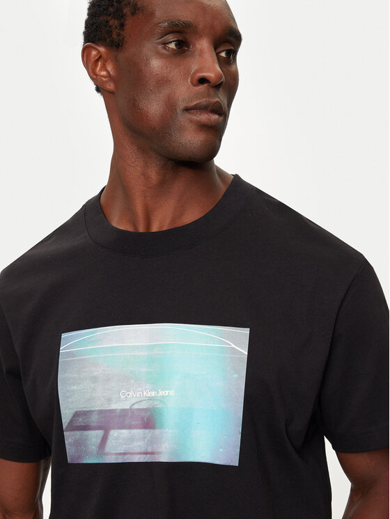 Calvin Klein Jeans Calvin Klein Jeans Футболка Basketball Court J30J326869 Чорний Regular Fit