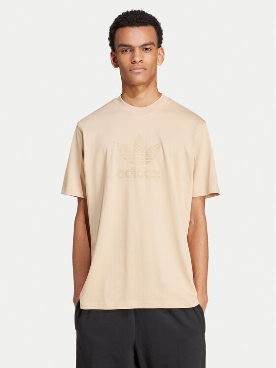 Adidas T-shirt Mono IX6747 Bež Regular Fit