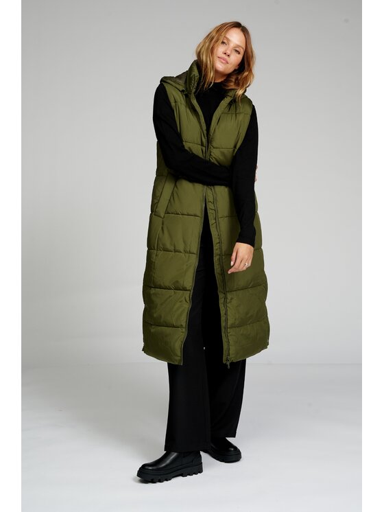 TeeShoppen TeeShoppen Kamizelka 'Basic Collection' Zielony Regular Fit